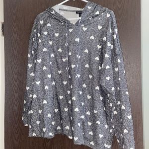 Lane Bryant Heart Hooded Sweatshirt